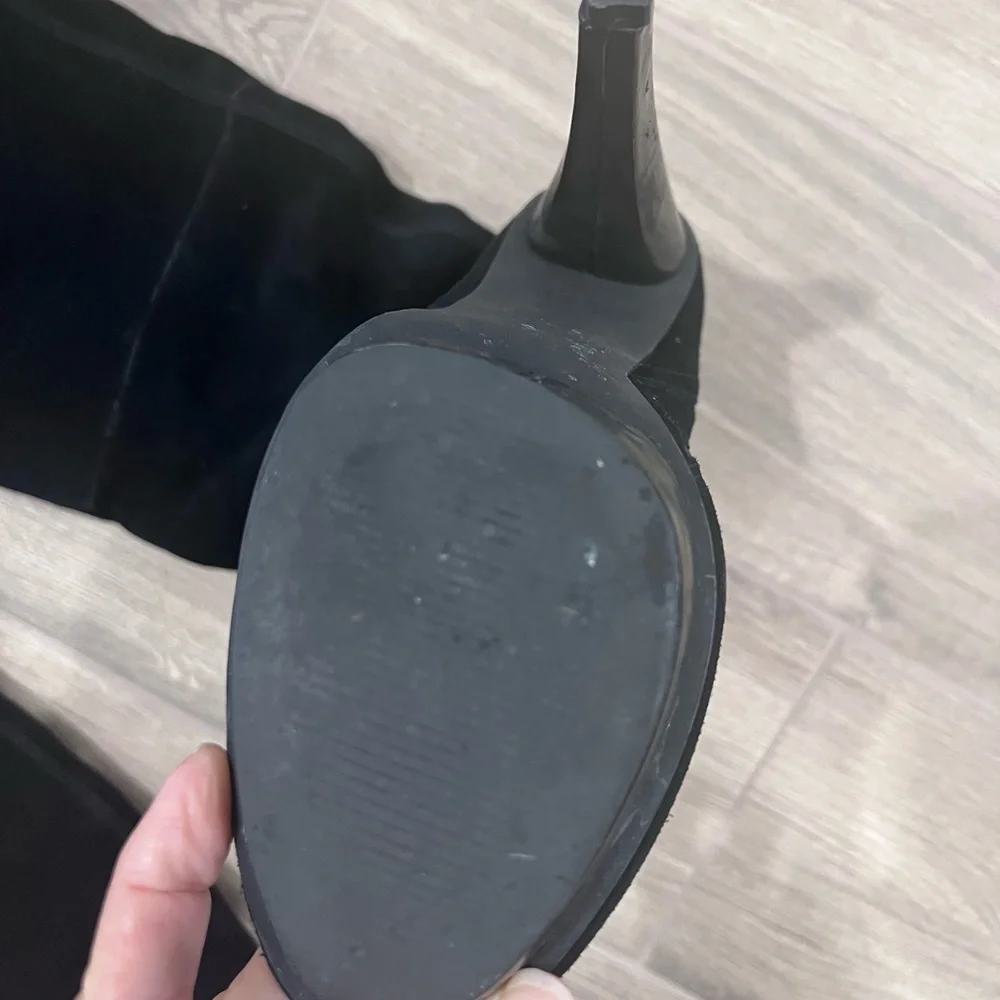 Steve Madden Boots Black Suede Xennon 5